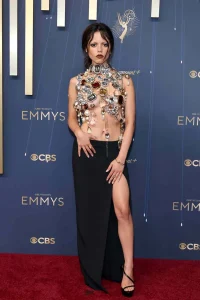 Jenna Ortega’s 2025 Emmys Look Shines with Daring Diamond Glamour