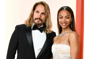 Zoe Saldana Wows in Daring Saint Laurent Gown at Premiere