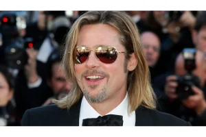 Brad Pitt and Girlfriend Touch Down in Greece to Film Movie