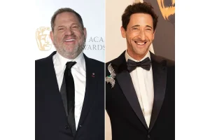 Harvey Weinstein Reacts to Brody Thanking Georgina Chapman at Oscars