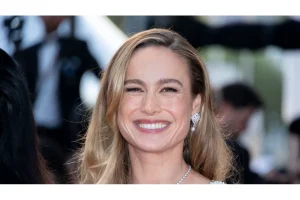 Brie Larson Stuns Fans with Plunging Dress and Curves