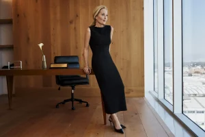 Gillian Anderson Stuns Closing Paris Runway at Miu Miu Show